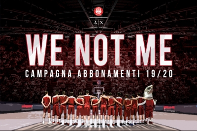 WE NOT ME | Campagna Abbonamenti 2019/2020